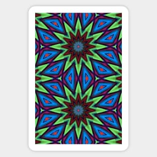 Green Starburst Sticker